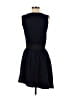 Mango 100% Cotton Solid Black Cocktail Dress Size S - photo 2