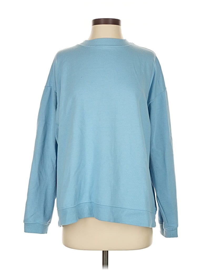 Pre-owned Topshop Sweatshirt In Blue