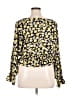 Hazel 100% Polyester Yellow 3/4 Sleeve Blouse Size XL - photo 2