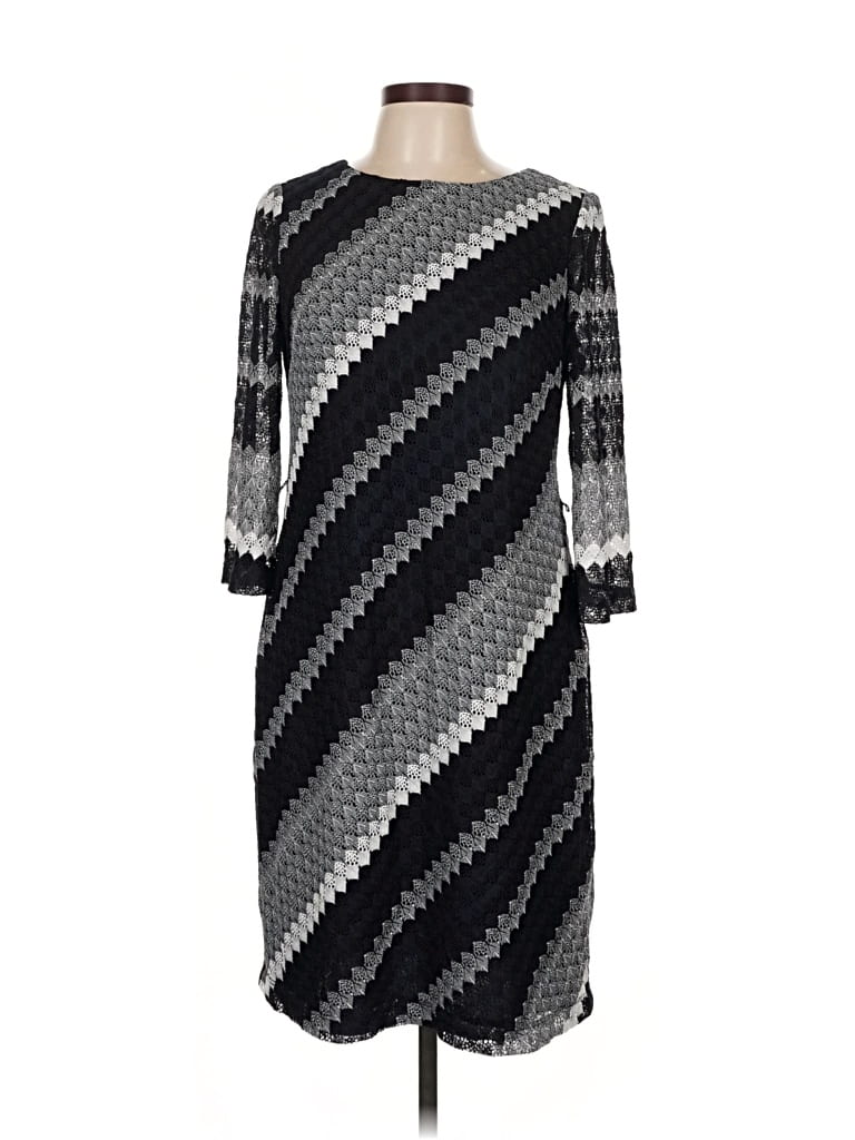 Pre-owned Sandra Darren Casual Dress In Gray