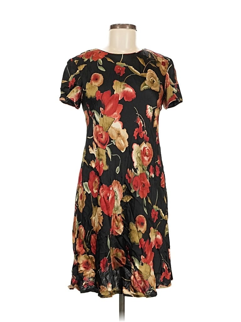 Pre-owned Liz Claiborne Casual Dress In Black