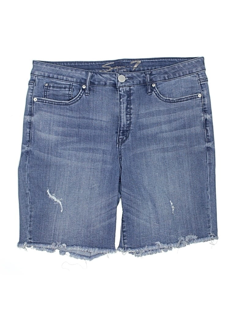 Pre-owned Seven7 Denim Shorts In Blue