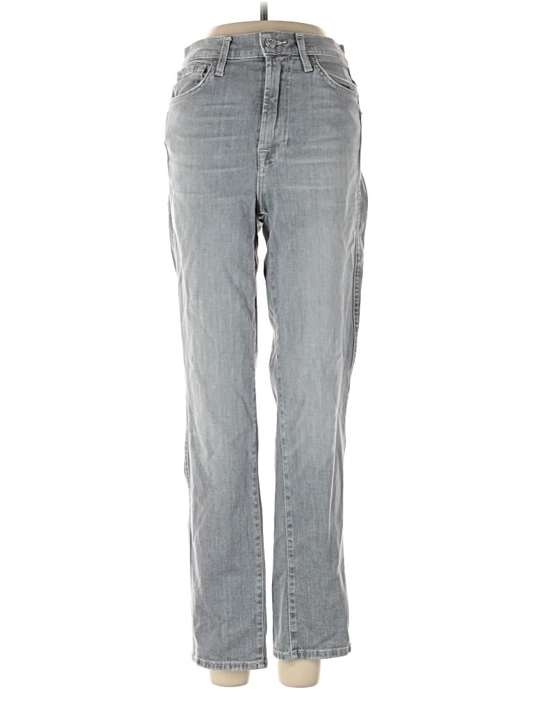 Pre-owned 7 For All Mankind Jeans In Gray