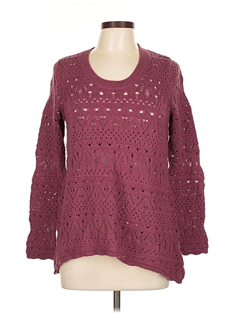 Pre-owned Sonoma Life + Style Pullover Sweater In Burgundy