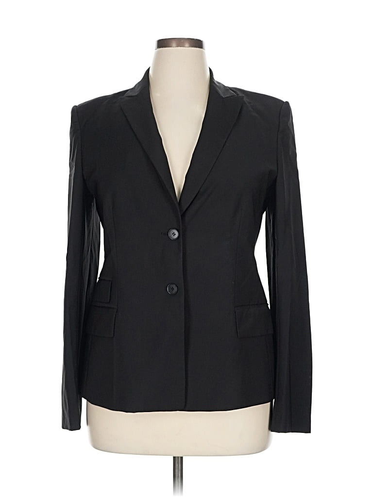 Pre-owned Ann Taylor Wool Blazer Jacket In Black