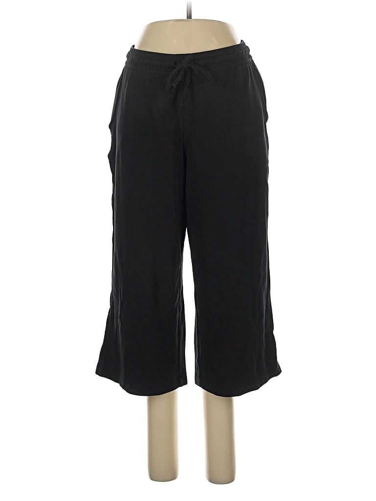 Pre-owned Lands' End Casual Pants In Black