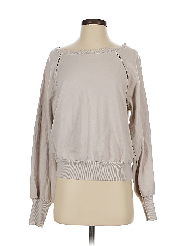 Pre-owned Michael Stars 3/4 Sleeve T-shirt In Brown