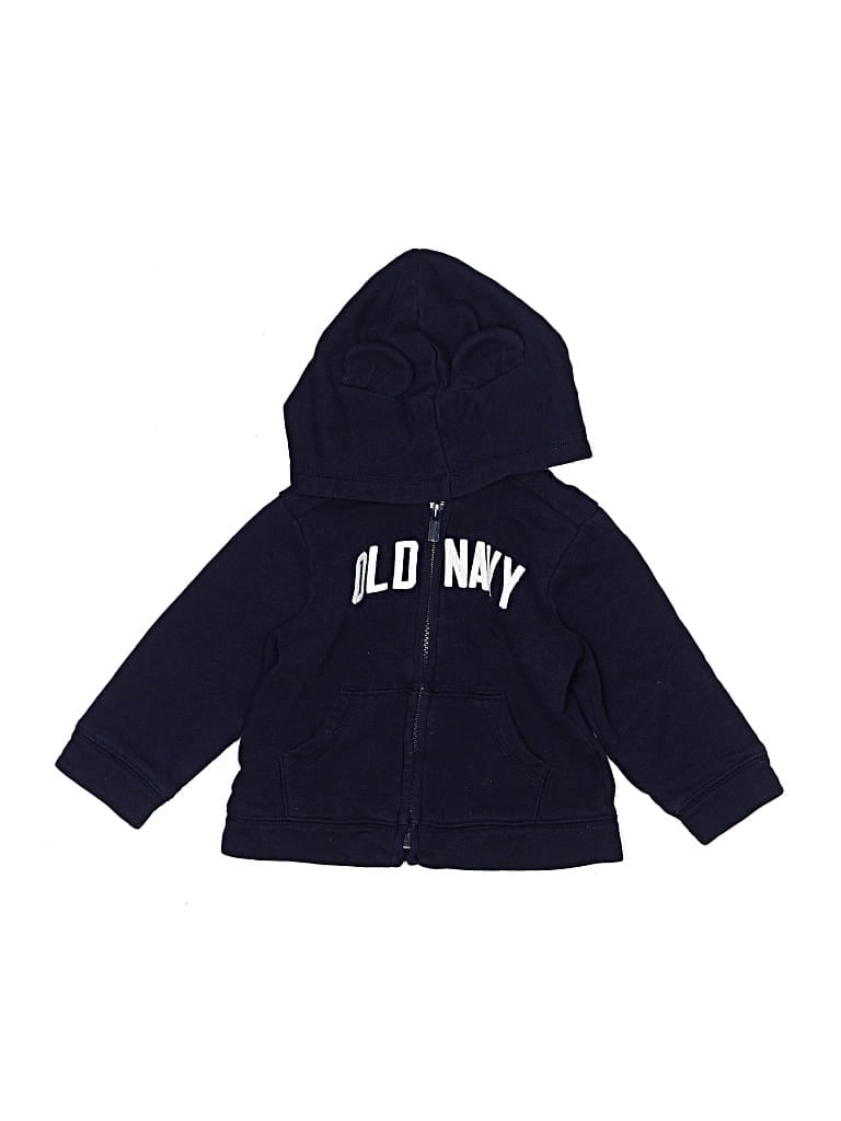 Pre-owned Old Navy Babies' Zip Up Hoodie In Blue