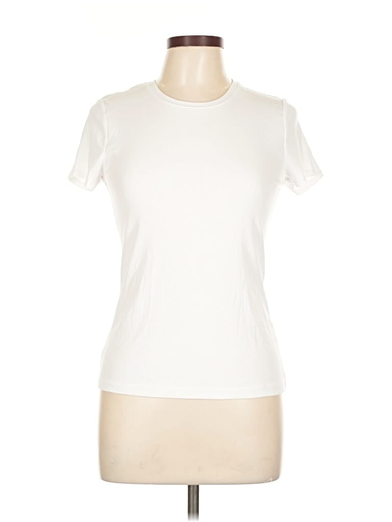 Pre-owned Calia Short Sleeve T-shirt In White