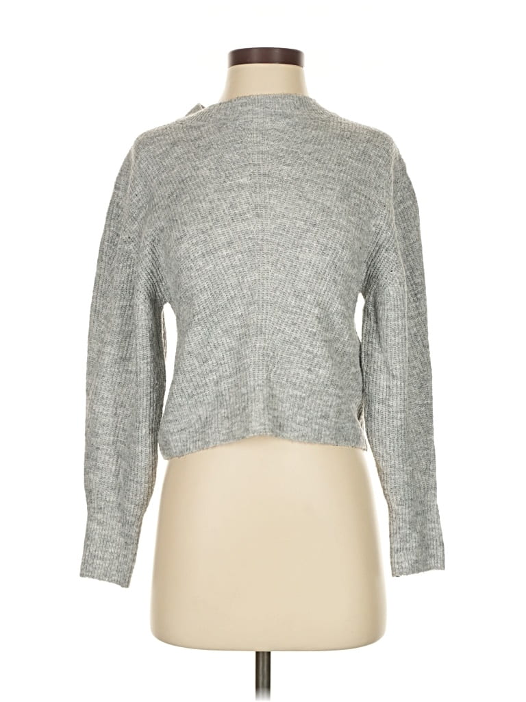 Pre-owned Topshop Turtleneck Sweater In Gray