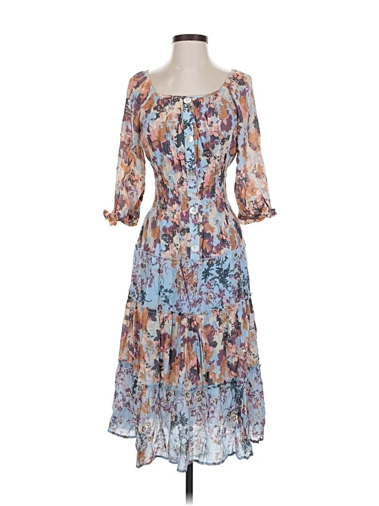 Pre-owned Figueroa & Flower Casual Dress In Blue