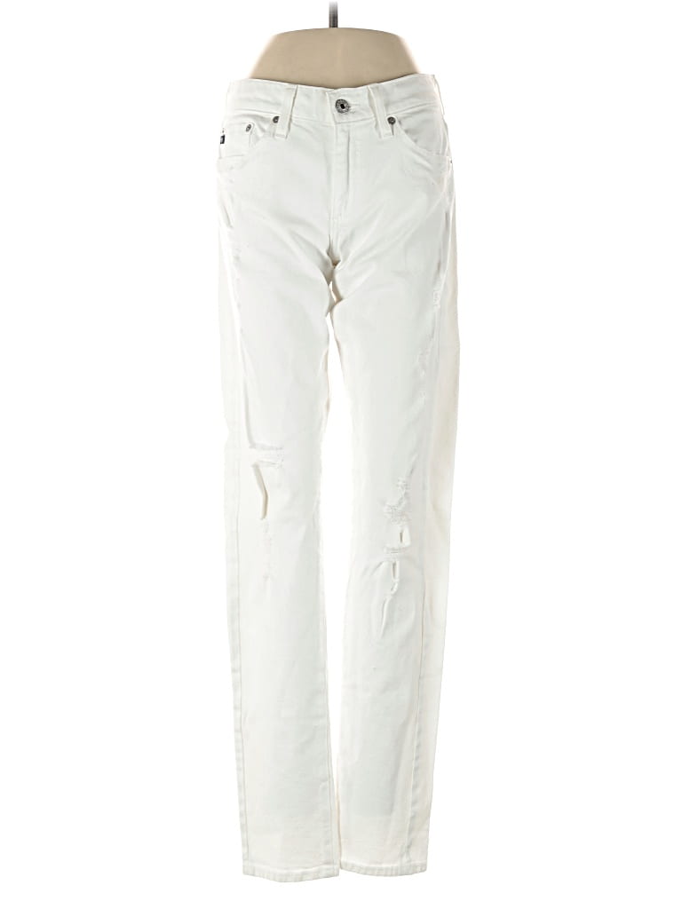 Pre-owned Adriano Goldschmied Jeans In White