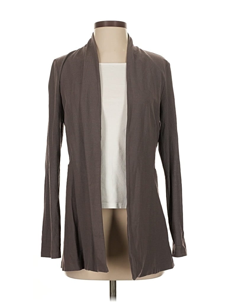 Pre-owned Eileen Fisher Cardigan Sweater In Gray