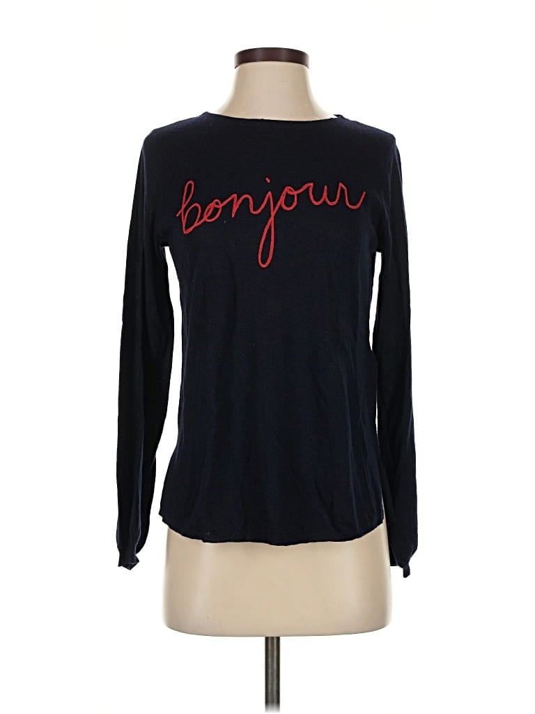 Pre-owned Joie Long Sleeve Top Black Boatneck Tops