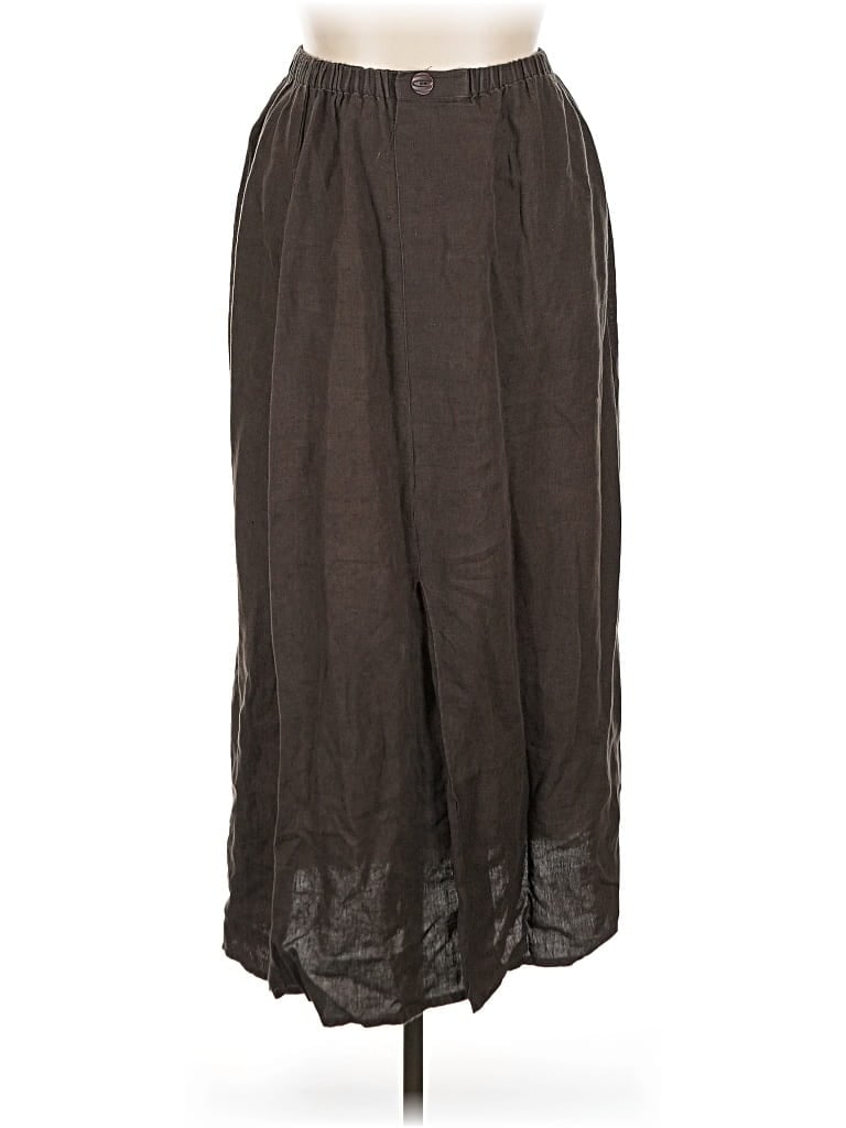 Pre-owned Flax Casual Skirt In Brown