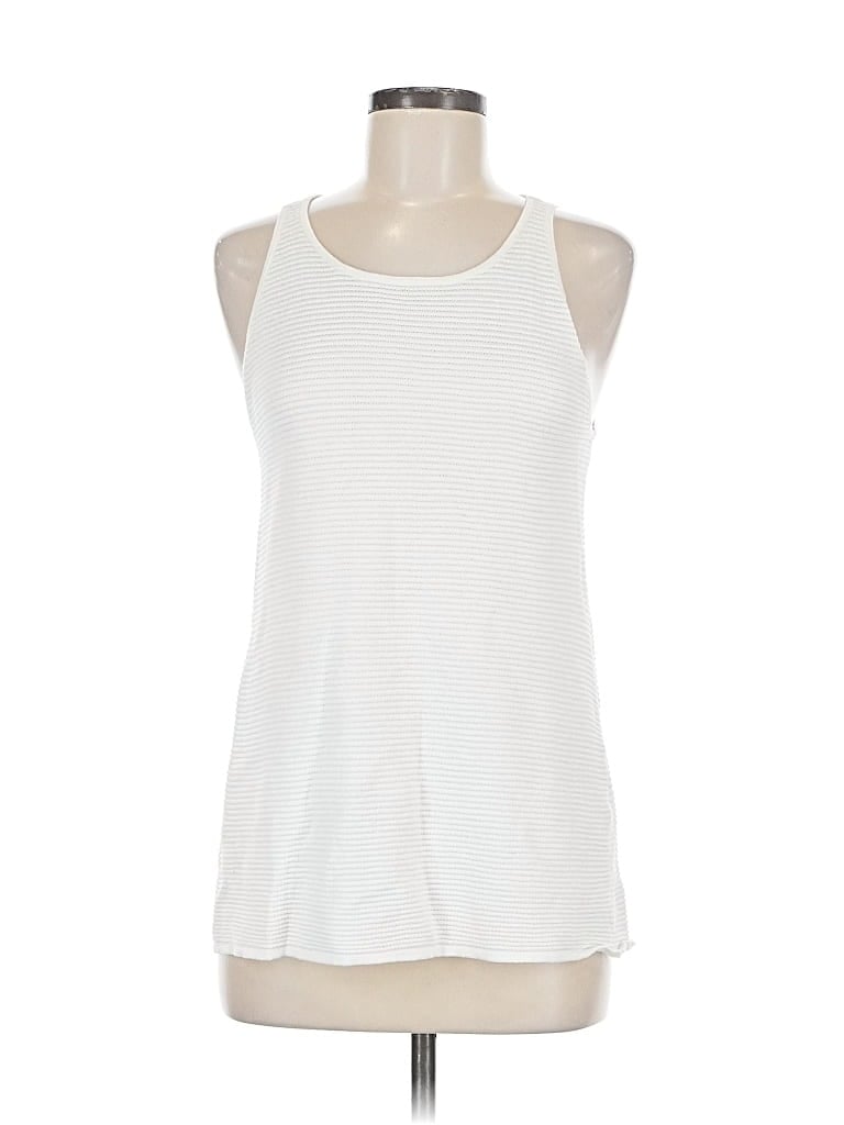 Pre-owned Sam Edelman Sleeveless Top White Halter Neckline Tops