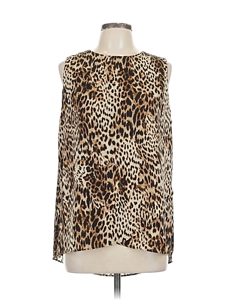 Pre-owned Chico's Sleeveless Blouse In Brown