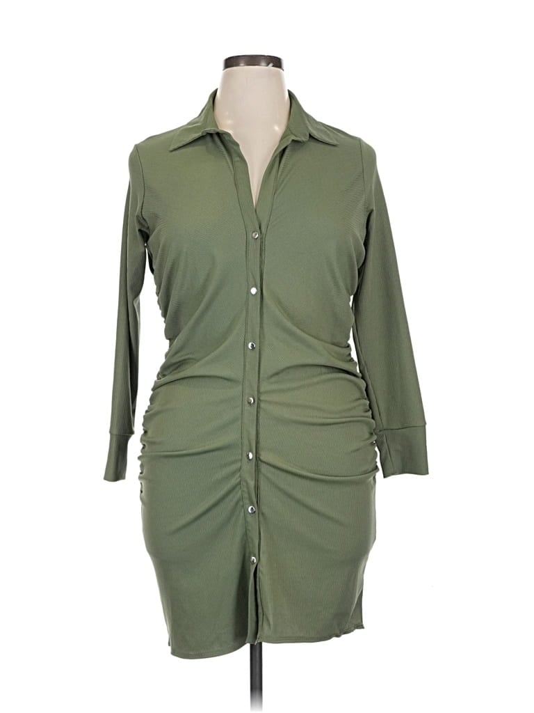 Pre-owned Miss Selfridge Casual Dress In Green