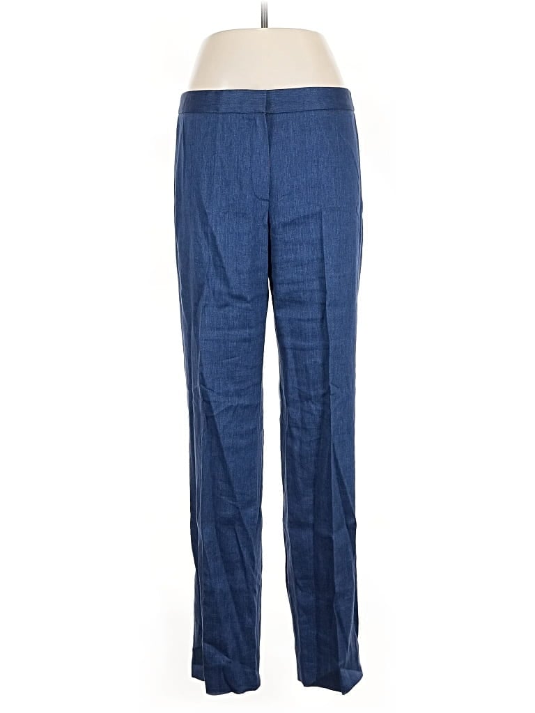 Pre-owned Carlisle Linen Pants In Blue