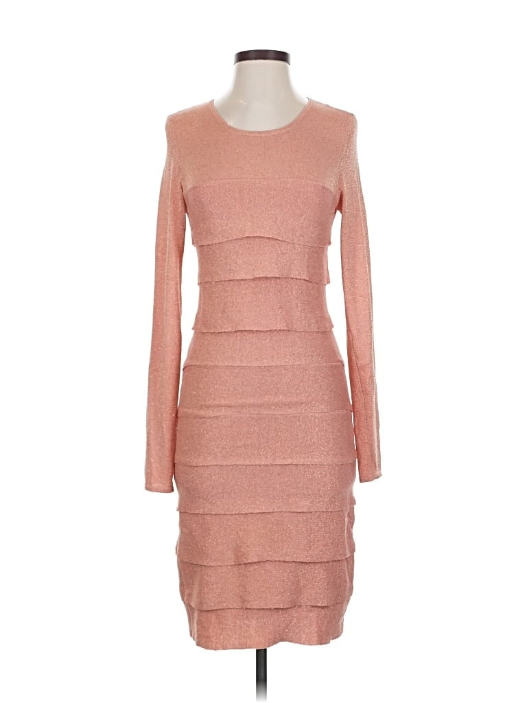Pre-owned Bcbgmaxazria Cocktail Dress In Pink