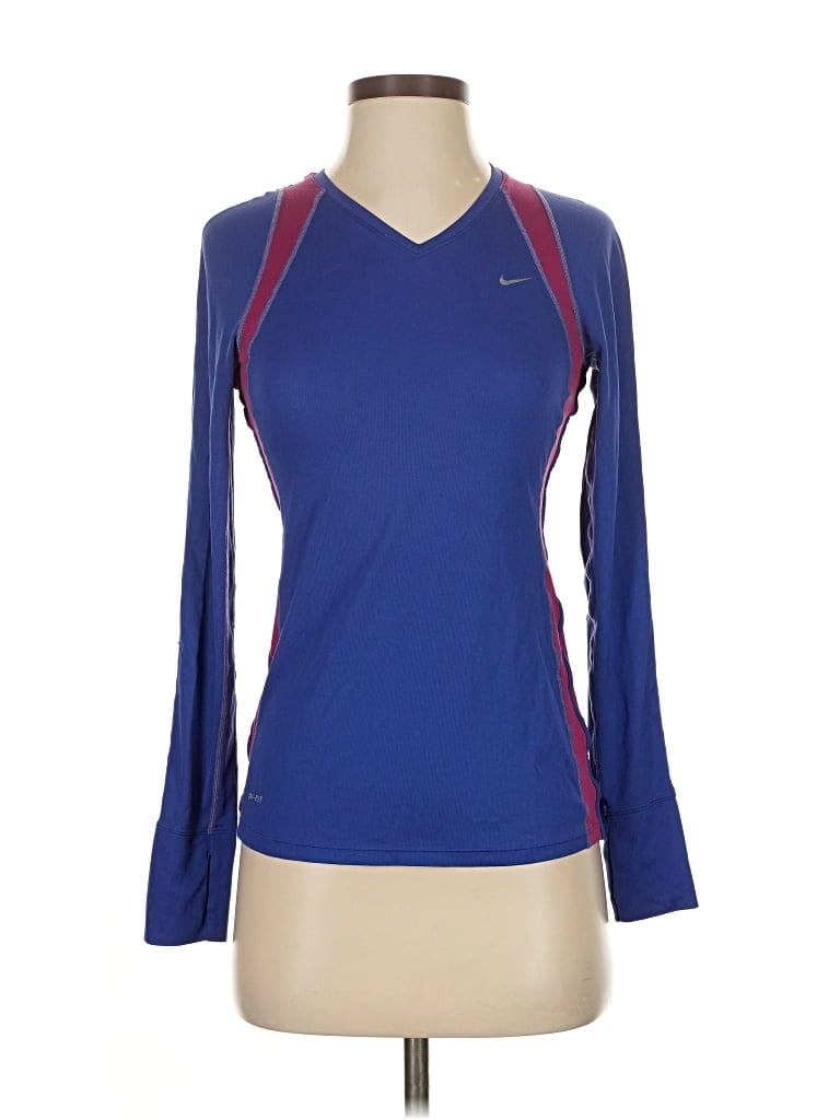 Pre-owned Nike Long Sleeve T-shirt In Blue