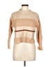 Petite Studio New York Color Block Tan Pullover Sweater Size L - photo 1