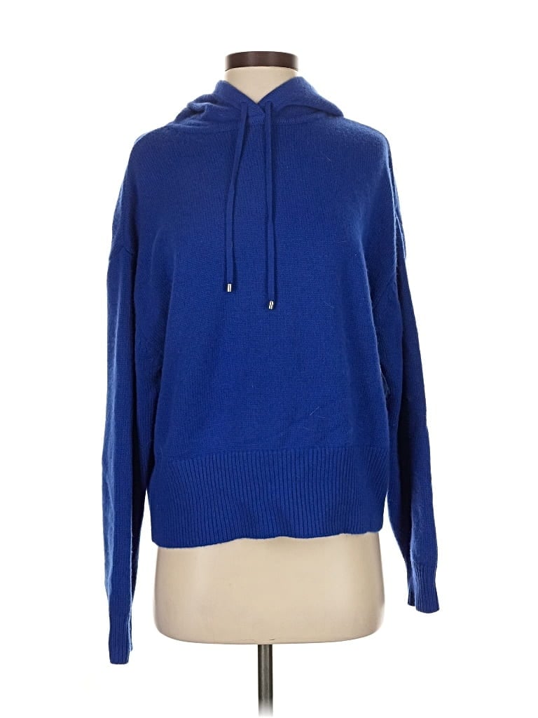 Pre-owned Frame Cashmere Pullover Sweater In Blue
