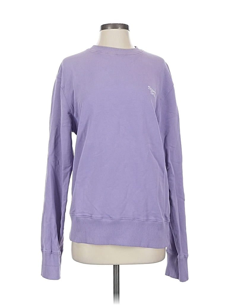 Pre-owned Superdry Sweatshirt In Purple