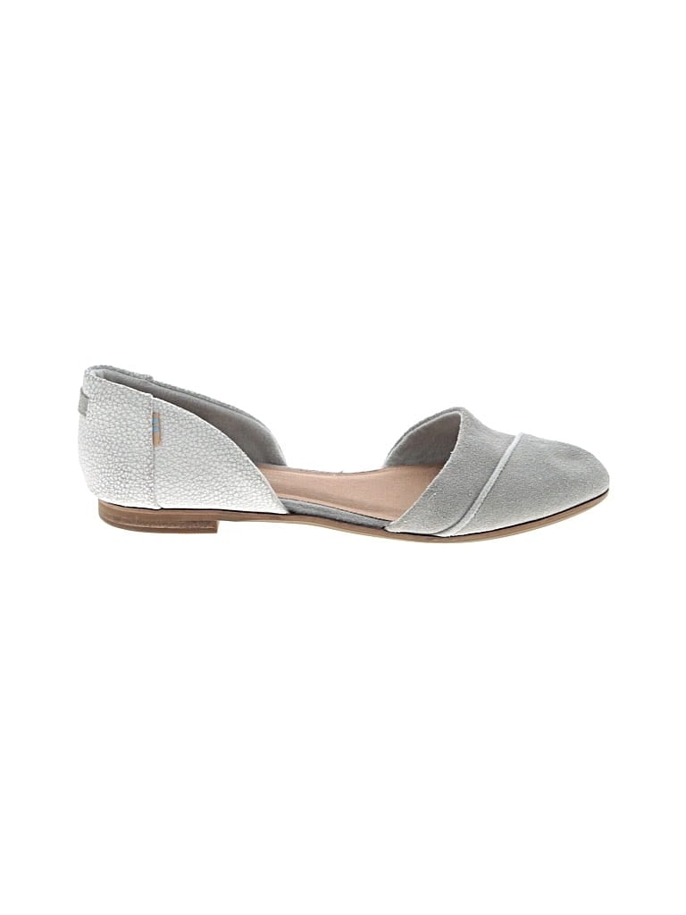Pre-owned Toms Flats In Gray