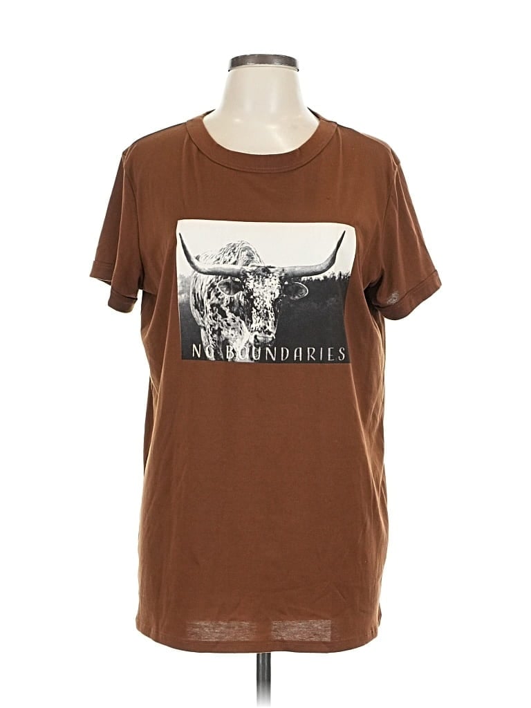 Pre-owned Lularoe Short Sleeve T-shirt In Brown