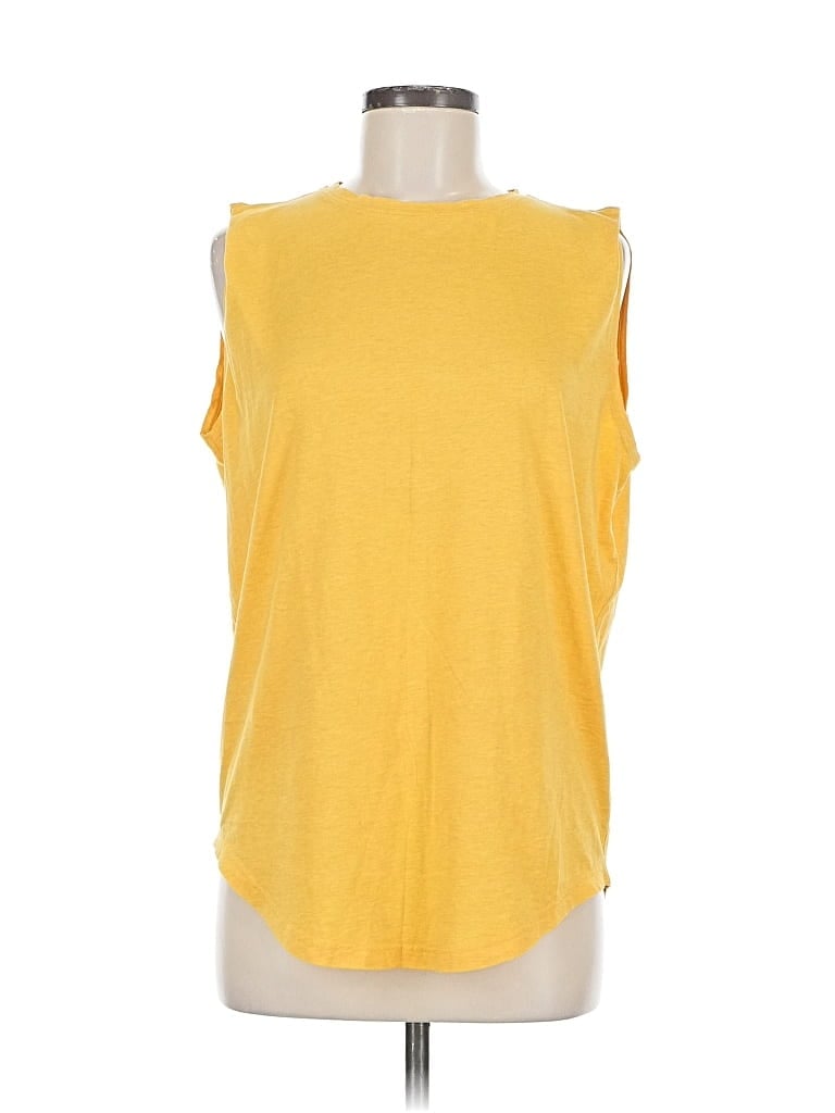 Pre-owned Lululemon Athletica Active T-shirt In Yellow