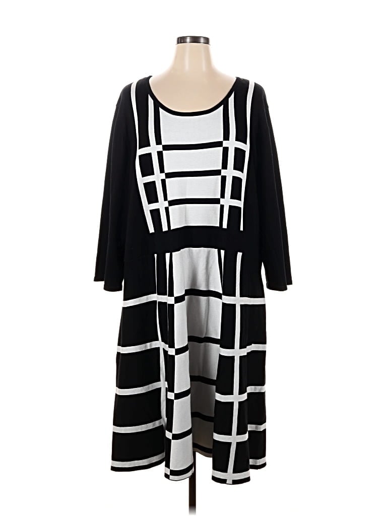 Pre-owned Ashley Stewart Casual Dress In Black