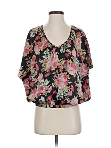 Beyond Vintage 3/4 Sleeve Silk Top (view 1)