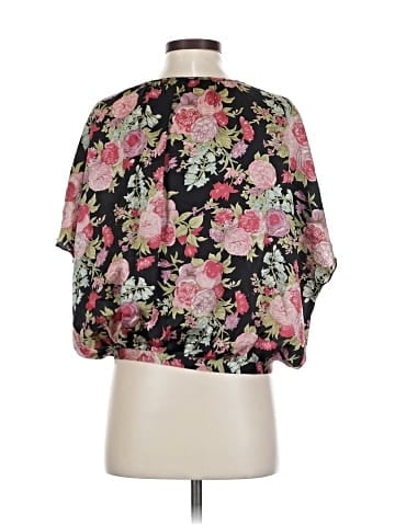 Beyond Vintage 3/4 Sleeve Silk Top (view 2)
