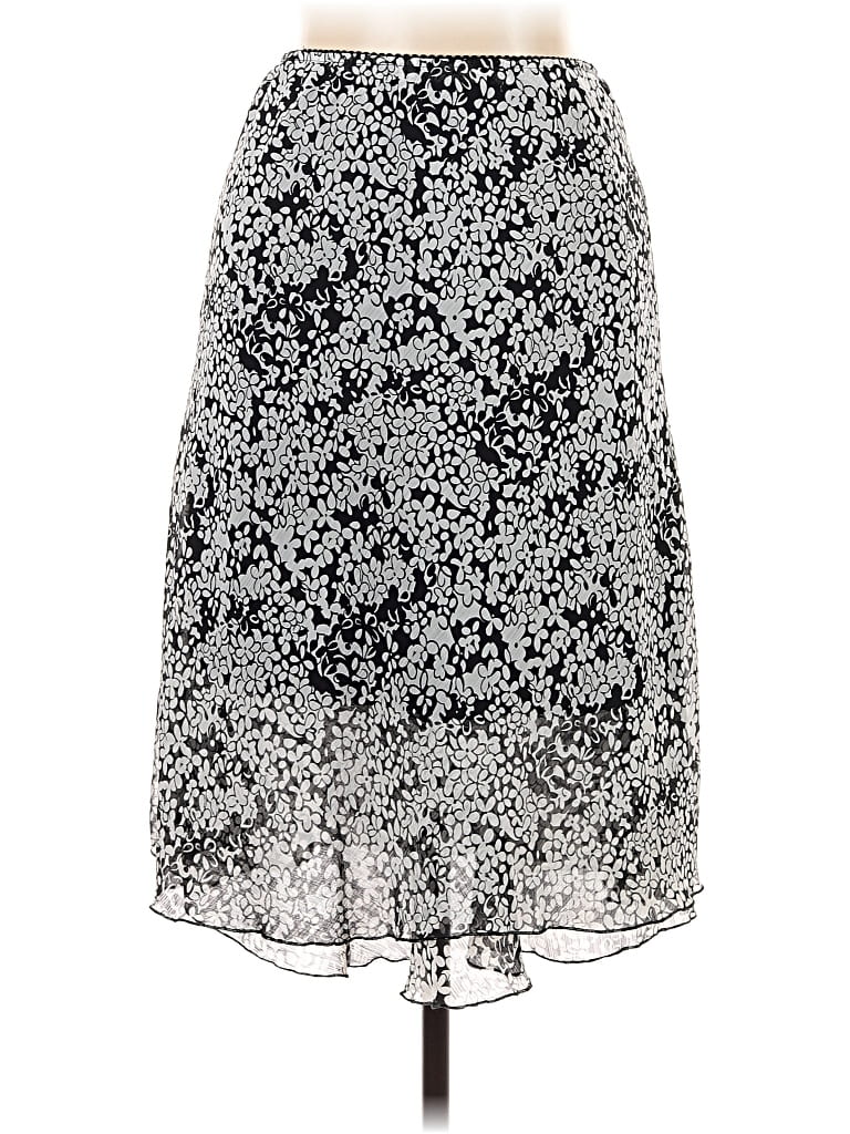 Pre-owned Notations Casual Skirt In Silver