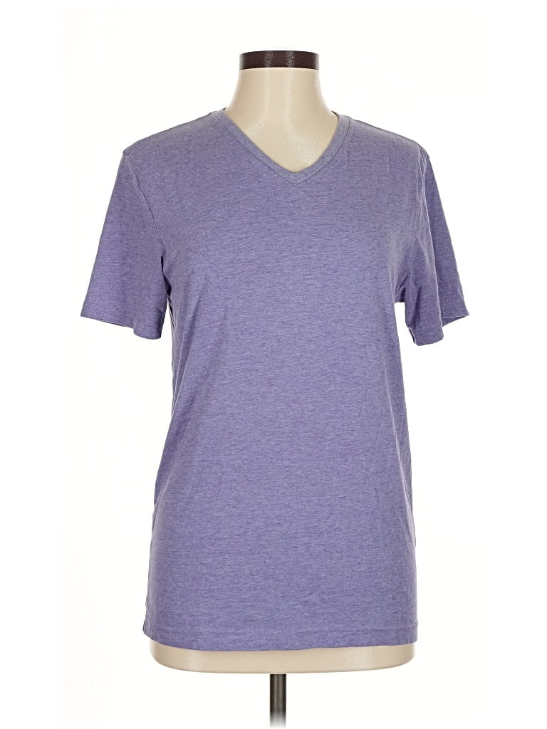 Pre-owned Express Short Sleeve T-shirt In Purple