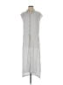 Tina + Jo 100% Rayon Silver Short Sleeve Button-Down Shirt Size XS - photo 1
