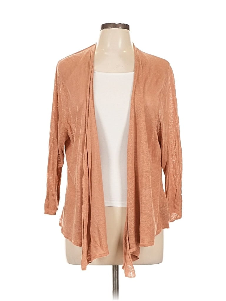 Pre-owned Nic + Zoe Cardigan Sweater In Brown