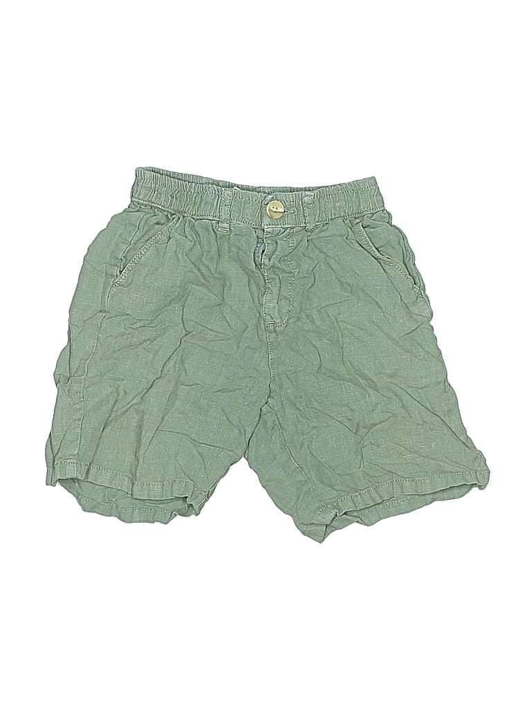 Pre-owned Zara Kids' Cargo Shorts In Green