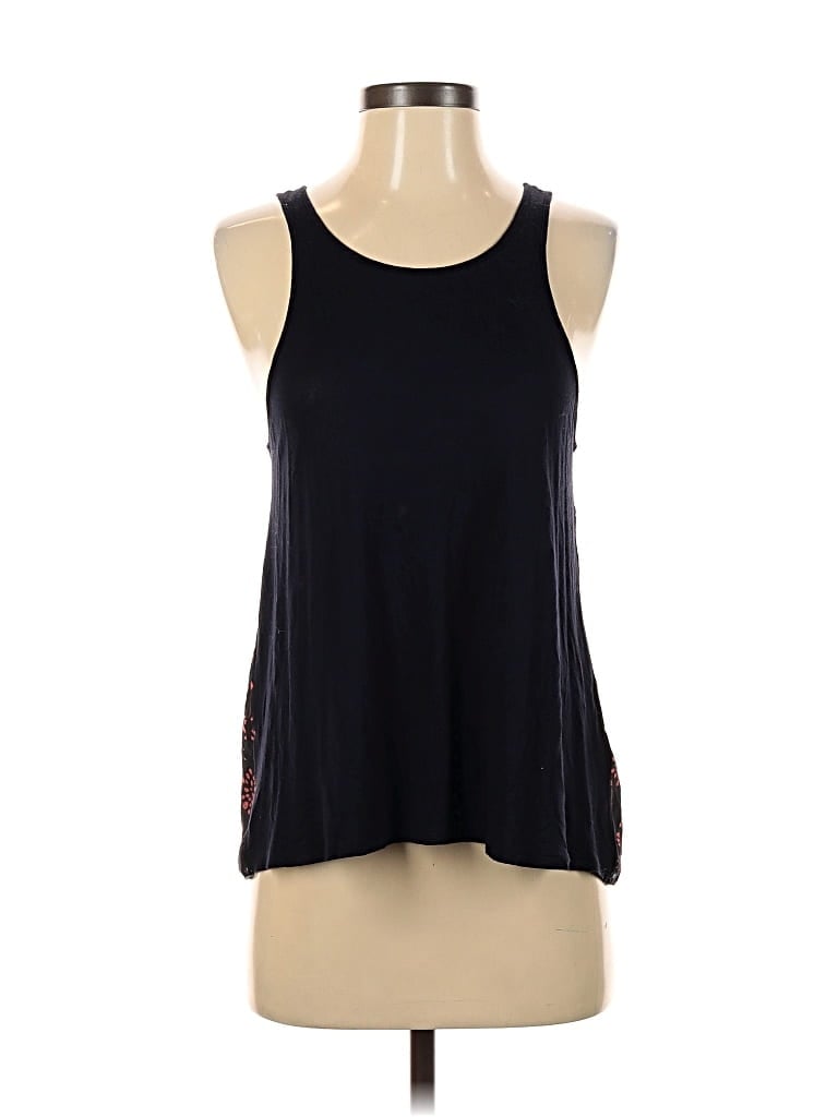 Pre-owned Hinge Tank Top Black Halter Neckline Tops