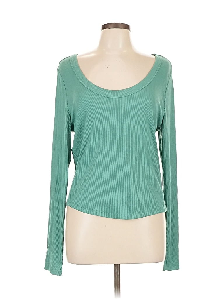 Pre-owned Universal Thread Long Sleeve T-shirt In Green
