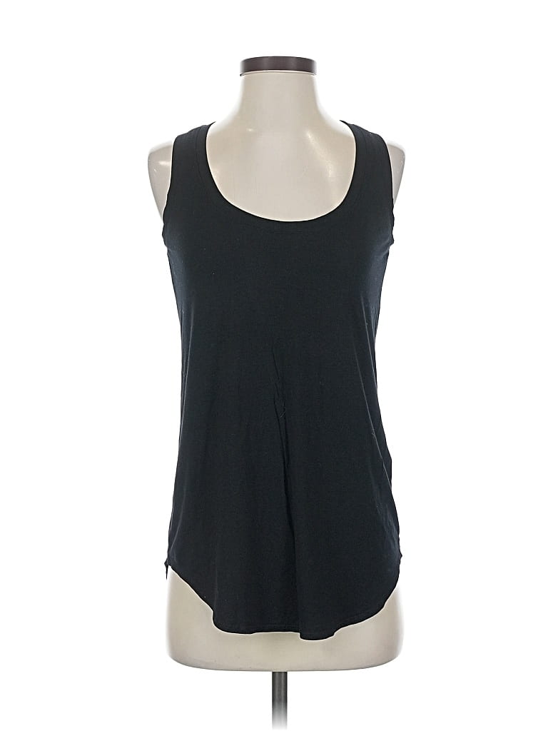 Pre-owned Three Dots Tank Top Black Scoop Neck Tops