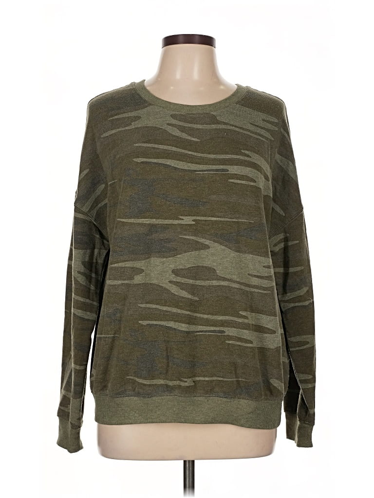 Pre-owned Zoe+liv Pullover Sweater In Green