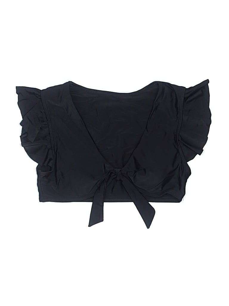 Pre-owned Unbranded Swimsuit Top Black Swimwear