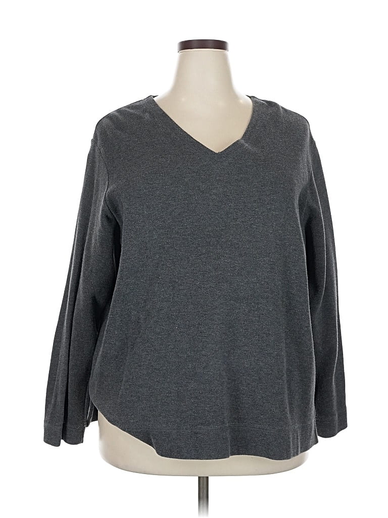 Pre-owned Sutton Studio Pullover Sweater In Gray