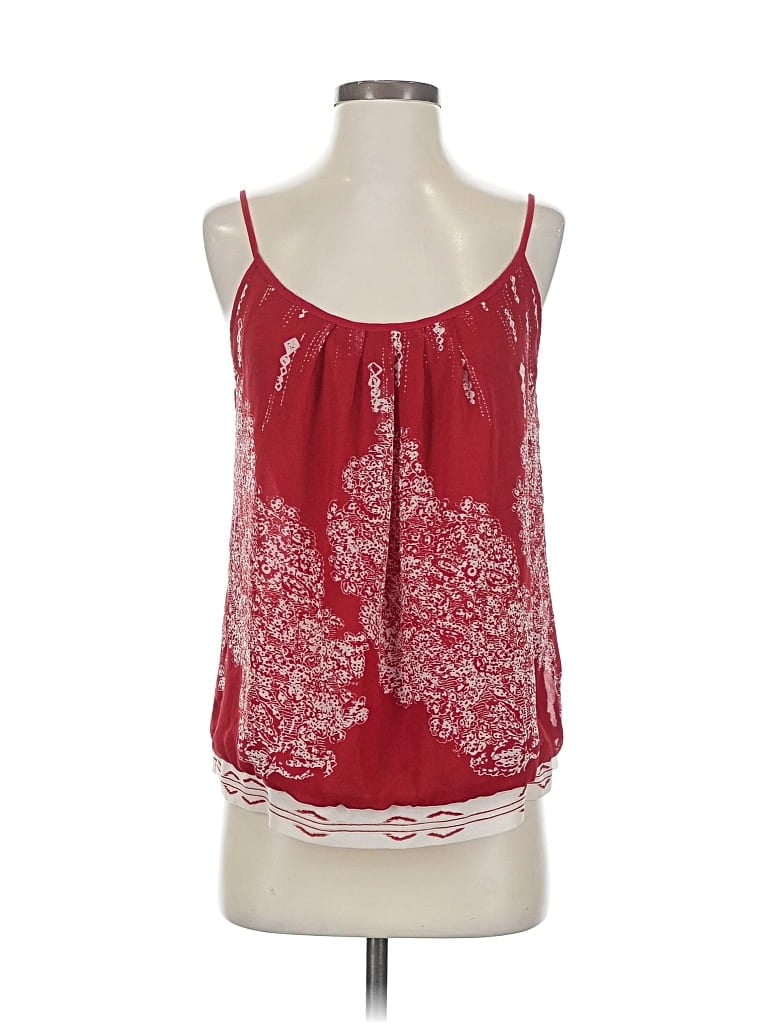 Pre-owned Cabi Sleeveless Blouse In Red