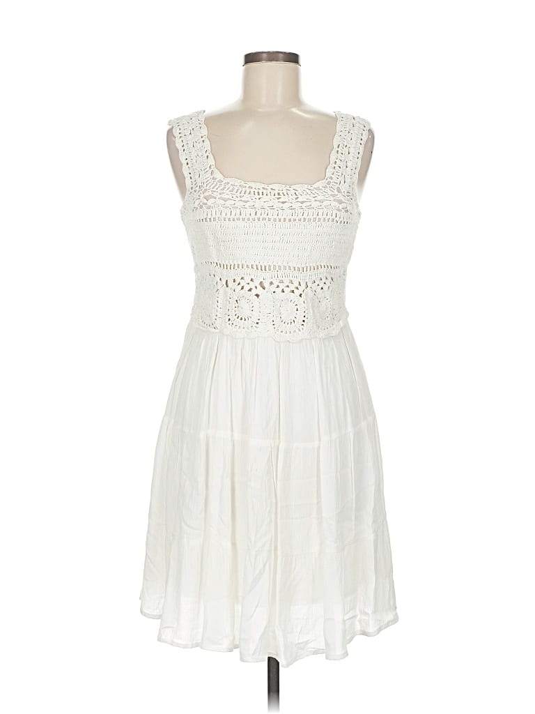 Pre-owned Jessica Simpson Cocktail Dress In White
