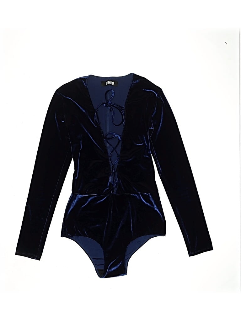 Pre-owned Reformation Bodysuit In Blue