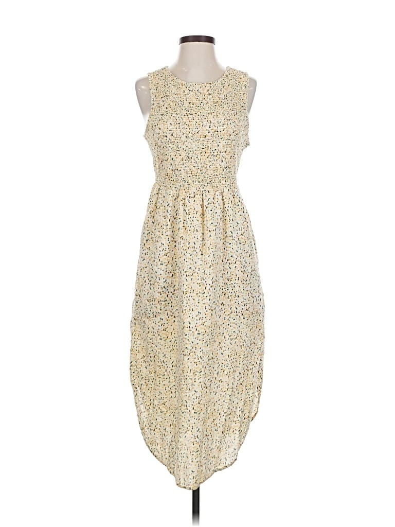 Pre-owned Prana Casual Dress In Yellow