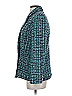 Rachel Zoe Tweed Teal Blue Blazer Size S - photo 5